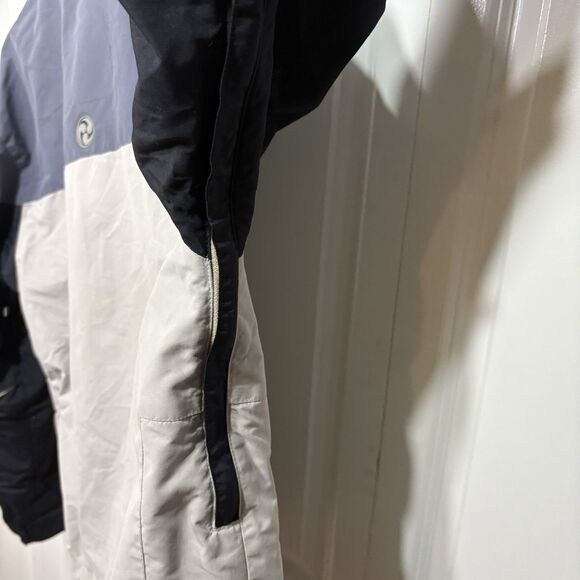 Burton Ronin Ski Jacket Gray Black Snowboarding Mens M Stained 90s Y2K Retro - Picture 6 of 13